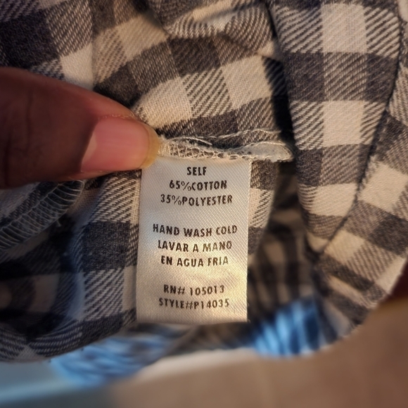 Andree by Unit Plaid Quarter Zip Long Sleeve Shirt Size 1X - Picture 5 of 9